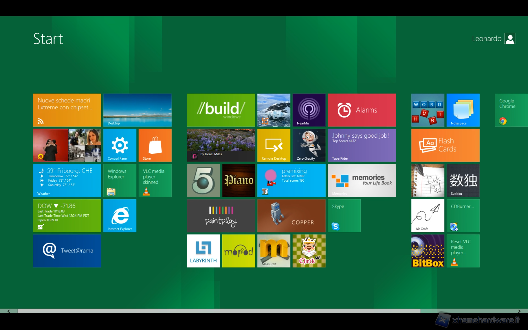 live tiles